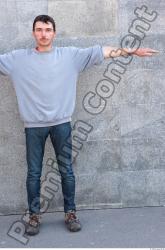 Whole Body Man T poses Casual Average Street photo references
